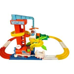 VTG 1978 Merry-Go-Copter Playrail by Tomy Take trip train (untested) complete